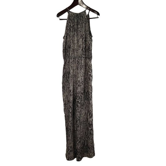bar‎ III jumpsuit XL animal print sleeveless wide leg light pantsuit snake skin - Picture 1 of 13